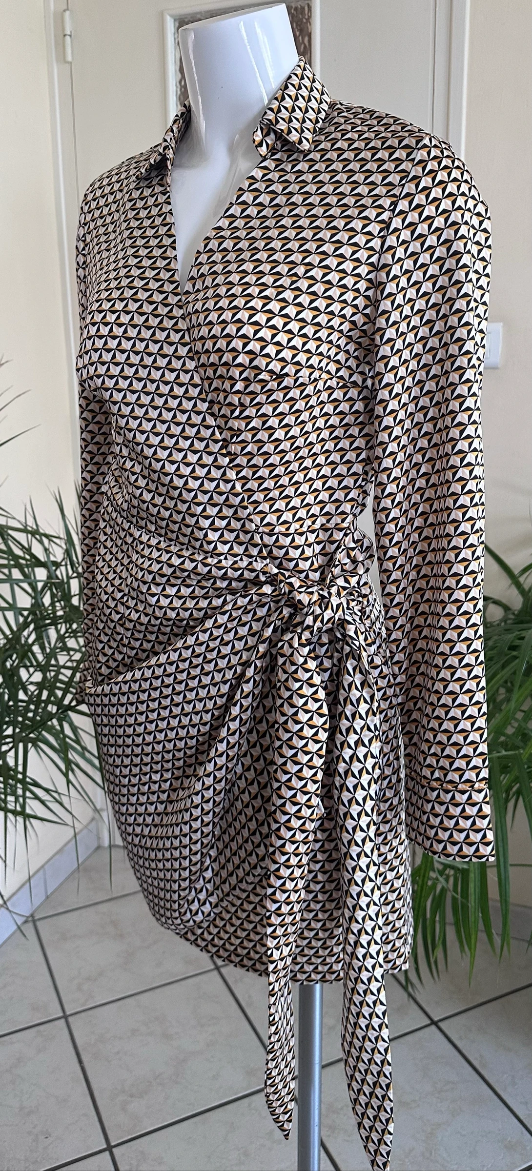 Vestido cache-cœur estampado NOVO Grain de Malice – Tamanho 36 – photo 8